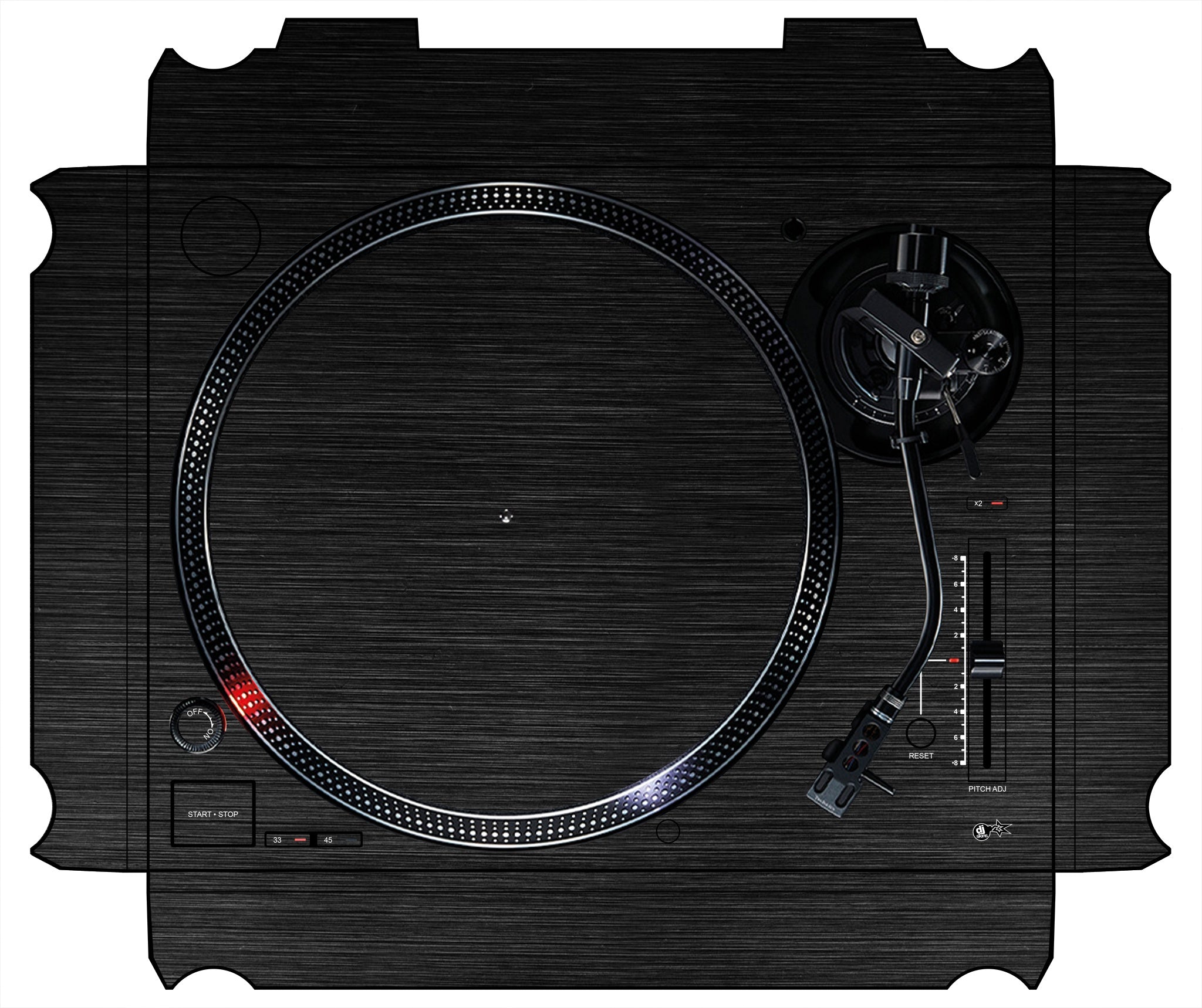 Technics 1200 / 1210 MK7 Skin Brushed Black