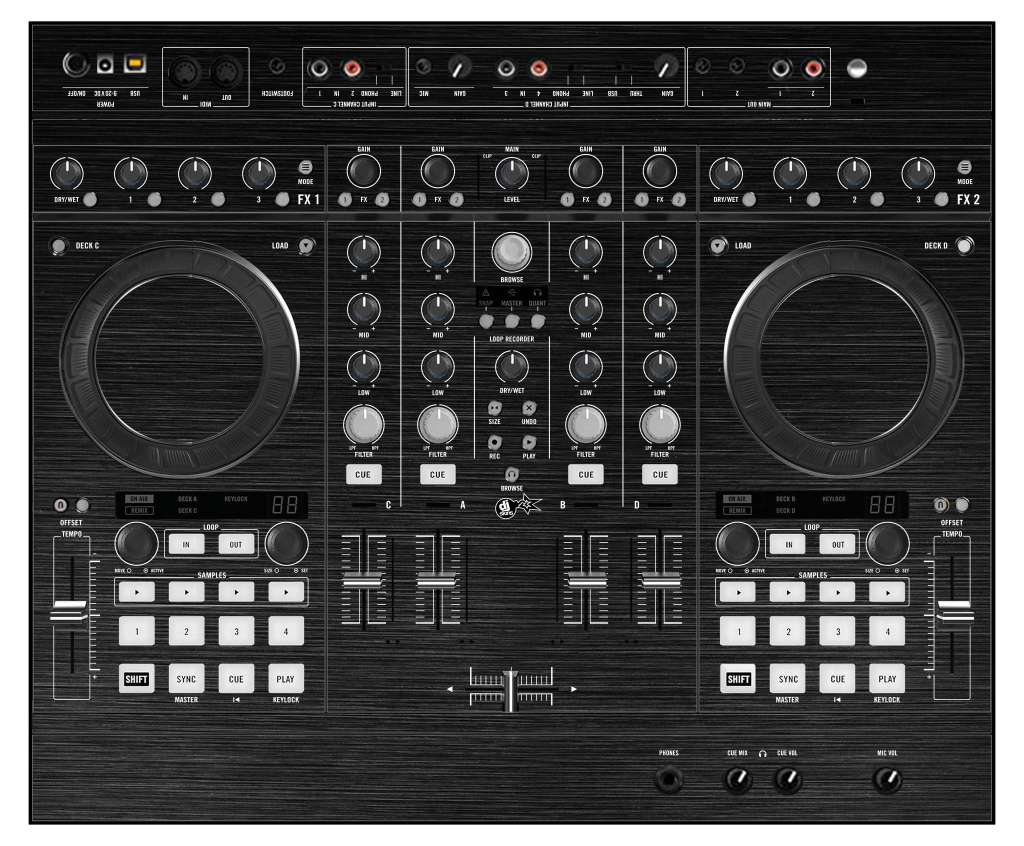 Native Instruments S4 MK1 Skin Brushed Black