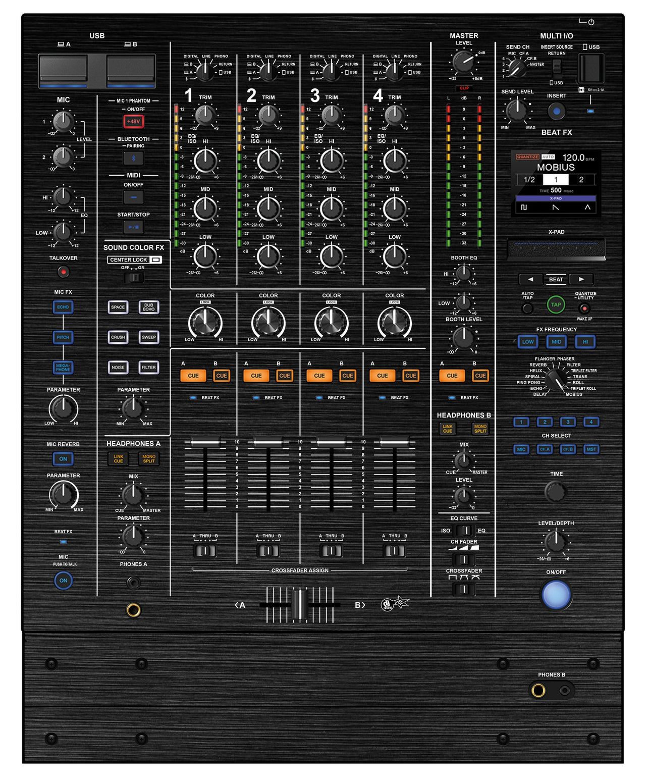 Pioneer DJ DJM A9 Skin Brushed Black