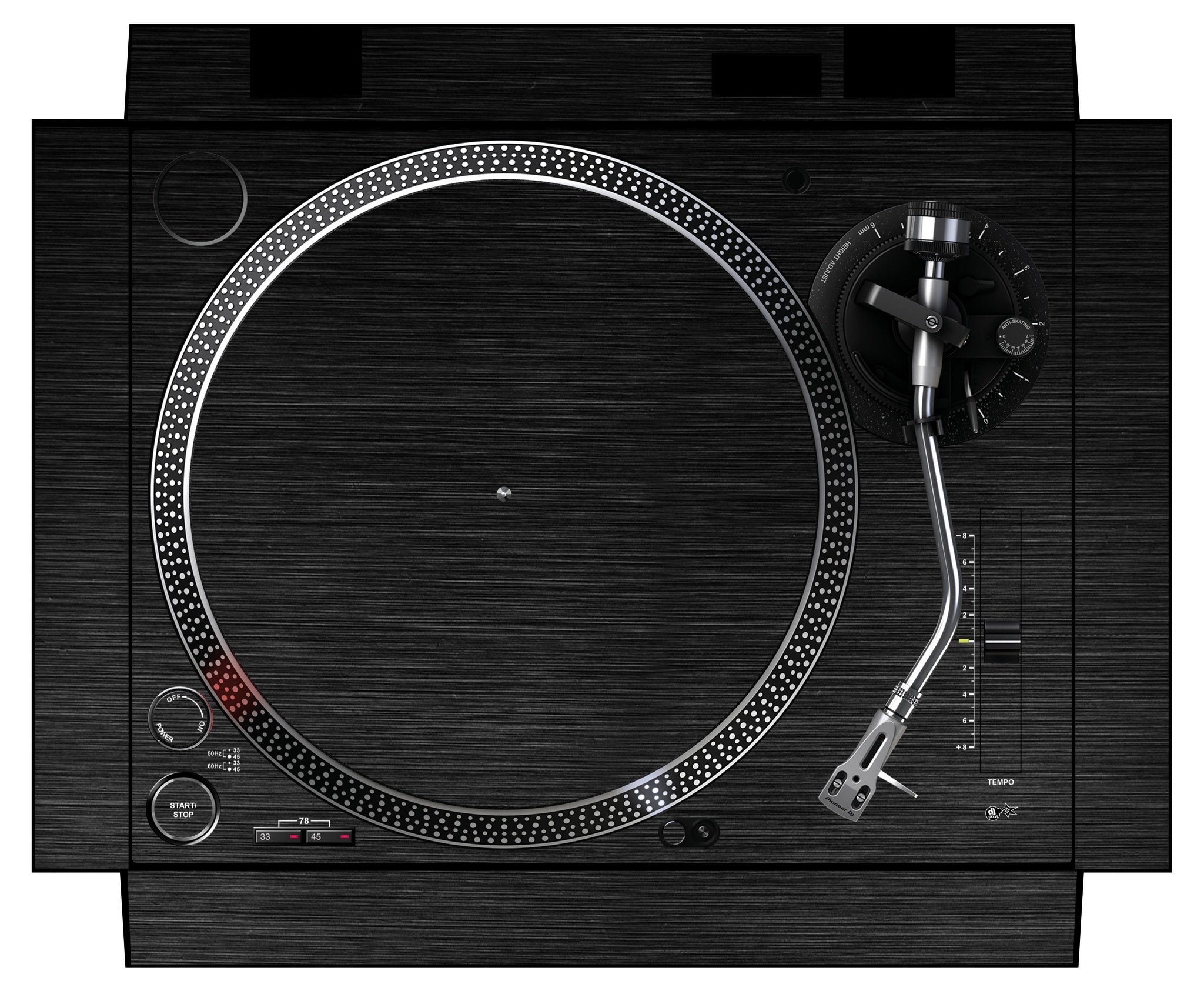 Pioneer DJ PLX 500 Skin Brushed Black