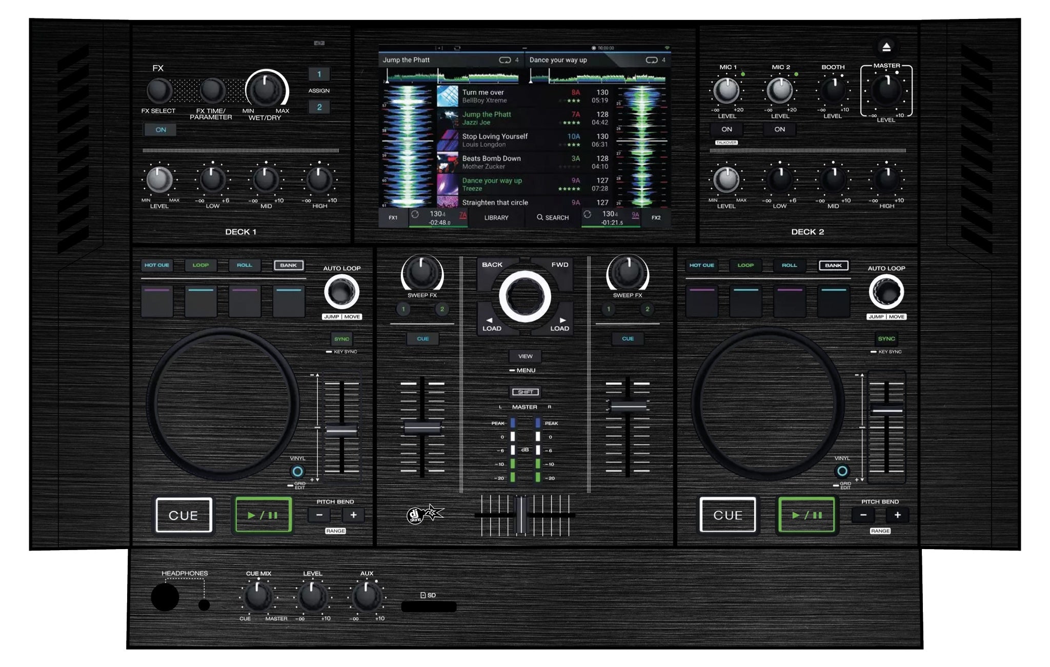 Denon DJ PRIME GO Skin Brushed Black