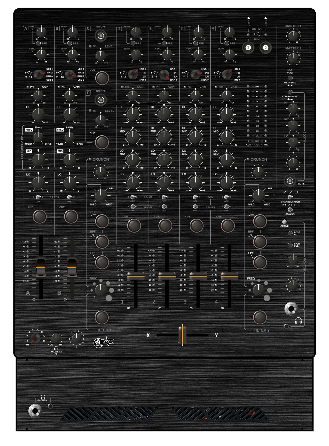 Allen and Heath XONE 96 Skin Brushed Black