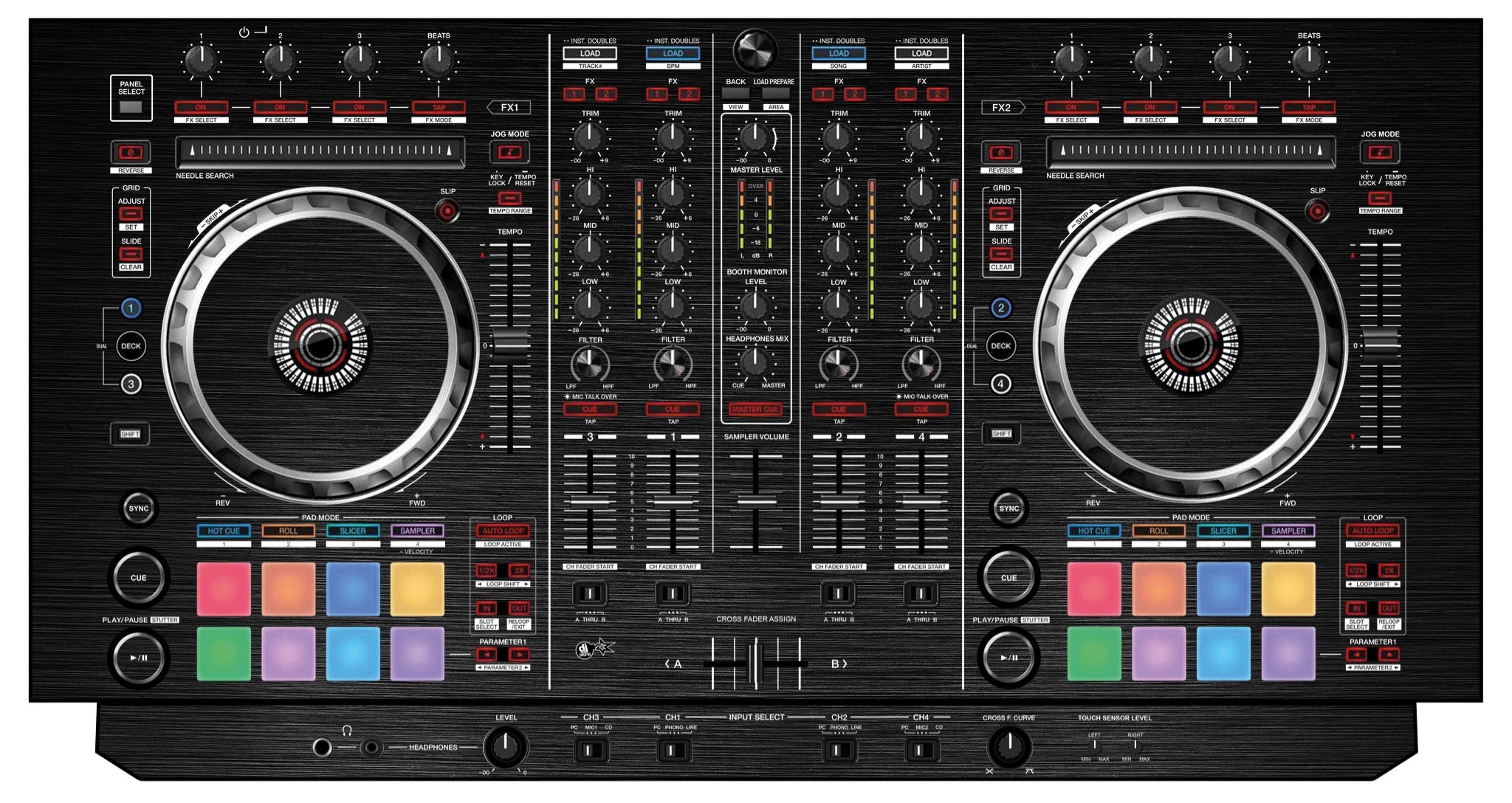 Pioneer DJ DDJ SX Skin Brushed Black