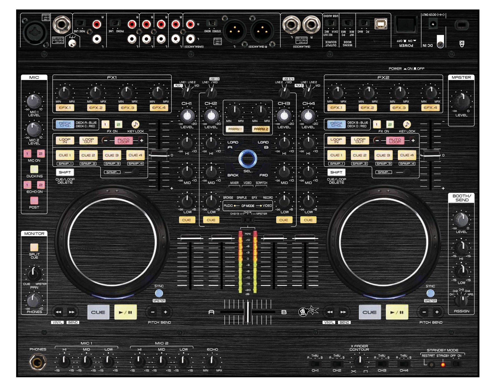 Denon DJ MC 6000 Skin Brushed Black