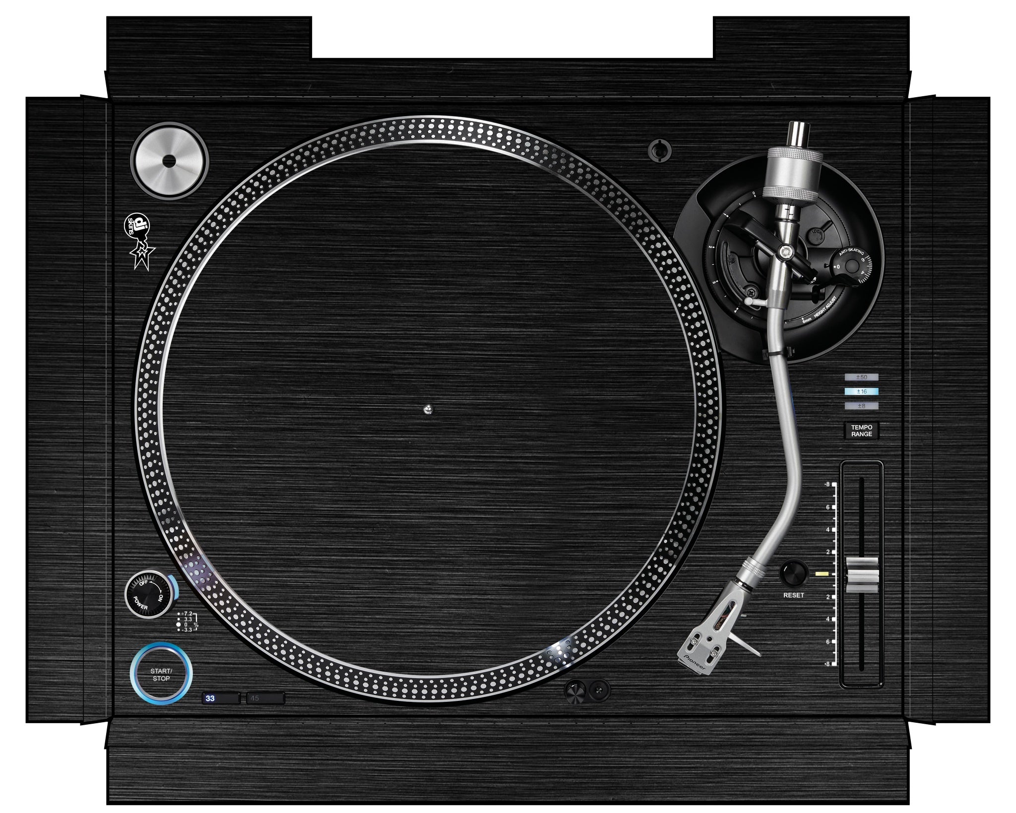 Pioneer DJ PLX 1000 Skin Brushed Black