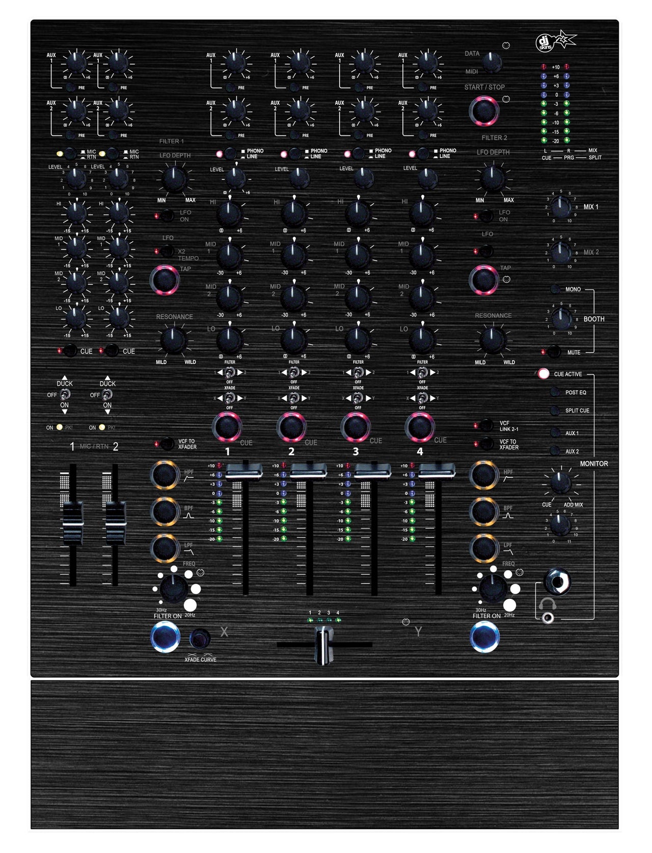 Allen and Heath XONE 92 Skin Brushed Black