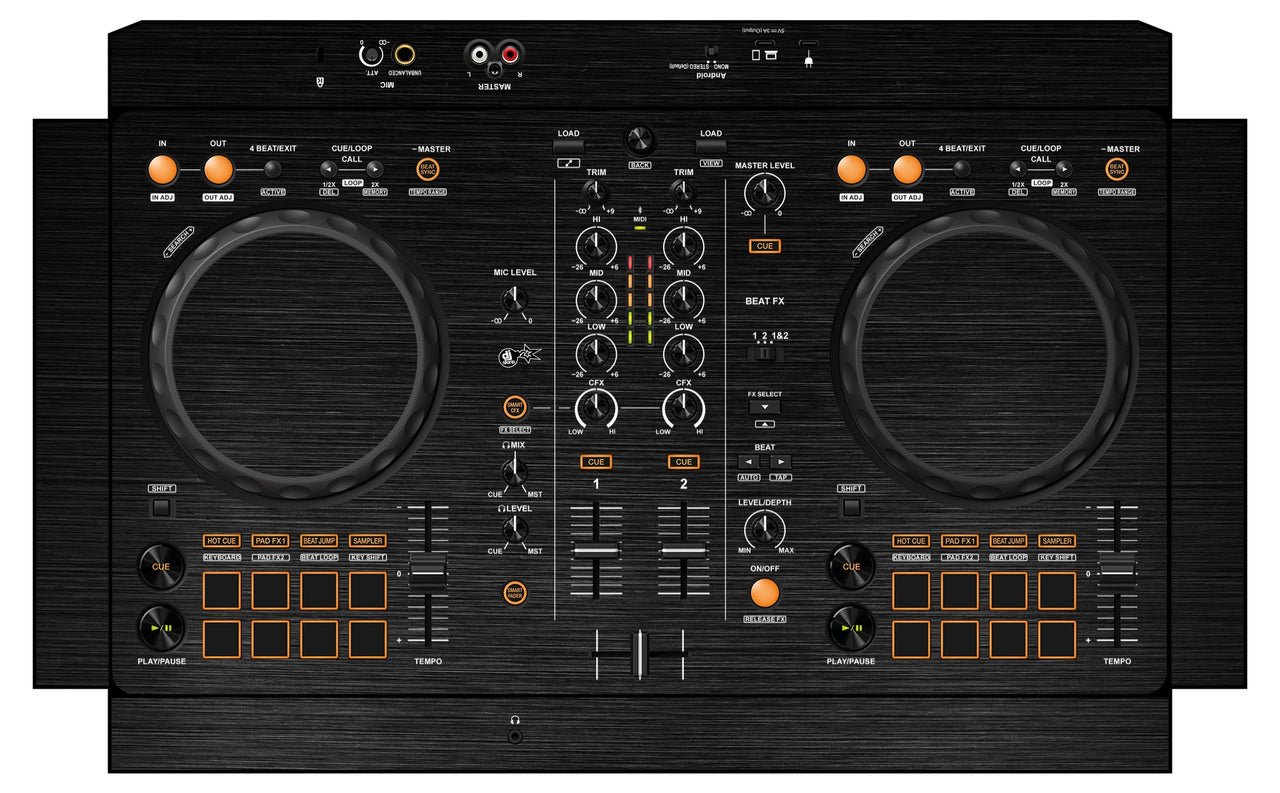 Pioneer DJ DDJ FLX 4 Skin Brushed Black