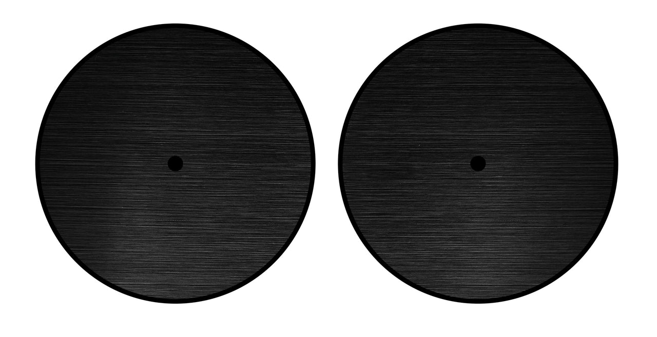 Universal Vinyl Labelsticker (12.5 cm - LARGE) Skin Brushed Black
