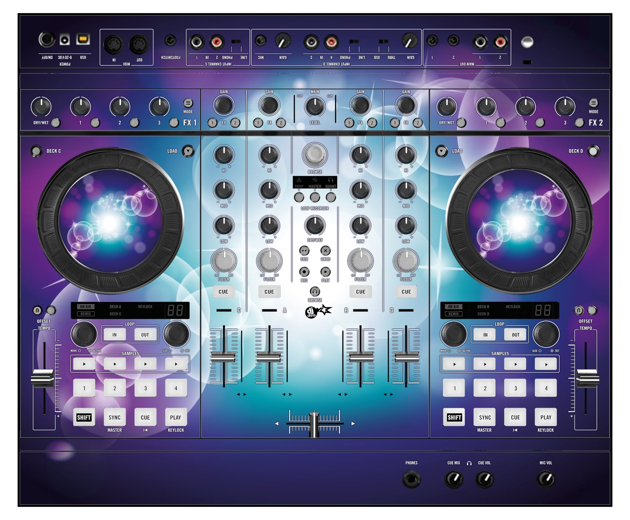 Native Instruments S4 MK1 Skin Bubble Space