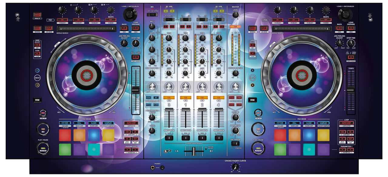 Pioneer DJ DDJ SZ Skin Bubble Space