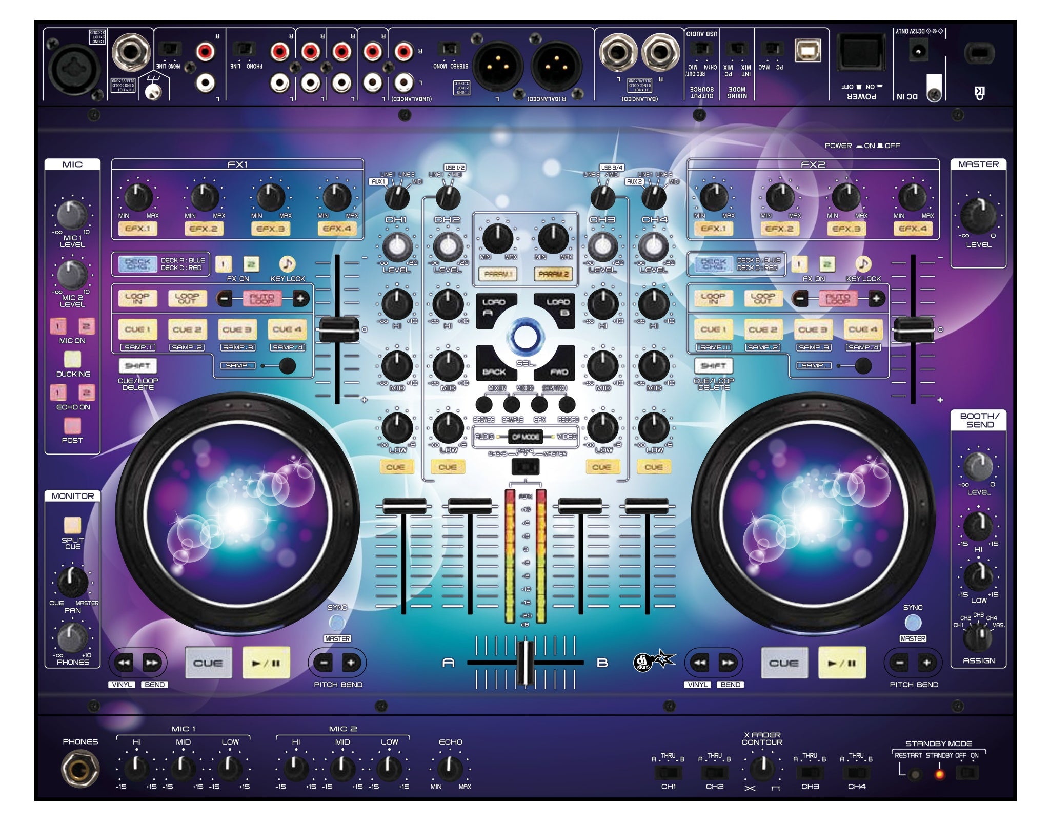 Denon DJ MC 6000 Skin Bubble Space