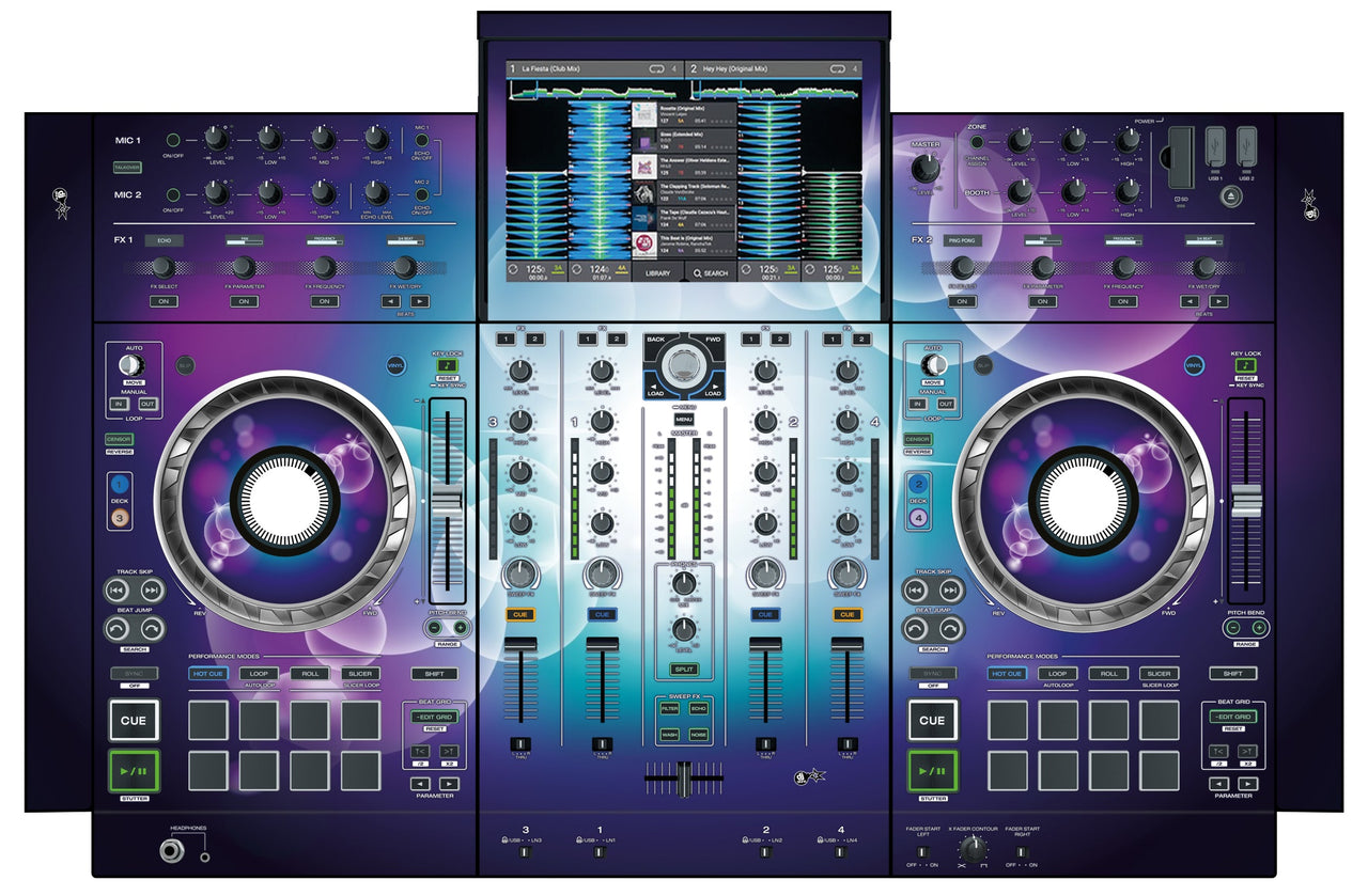 Denon DJ PRIME 4 Skin Bubble Space