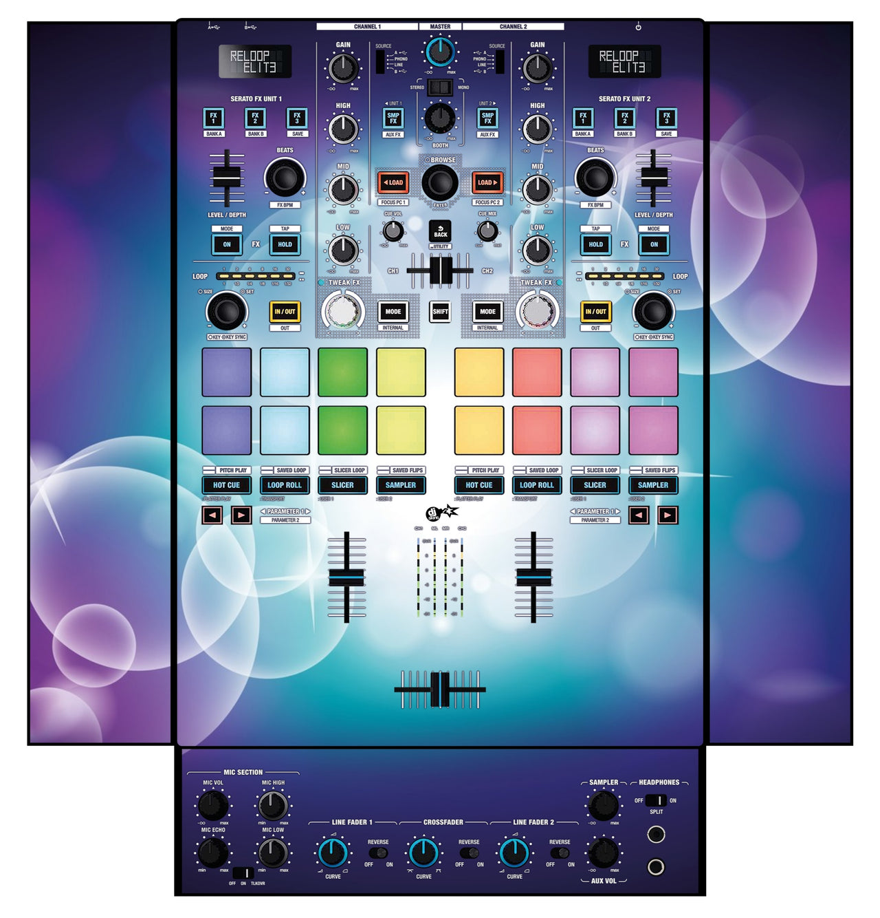 Reloop Elite Skin Bubble Space