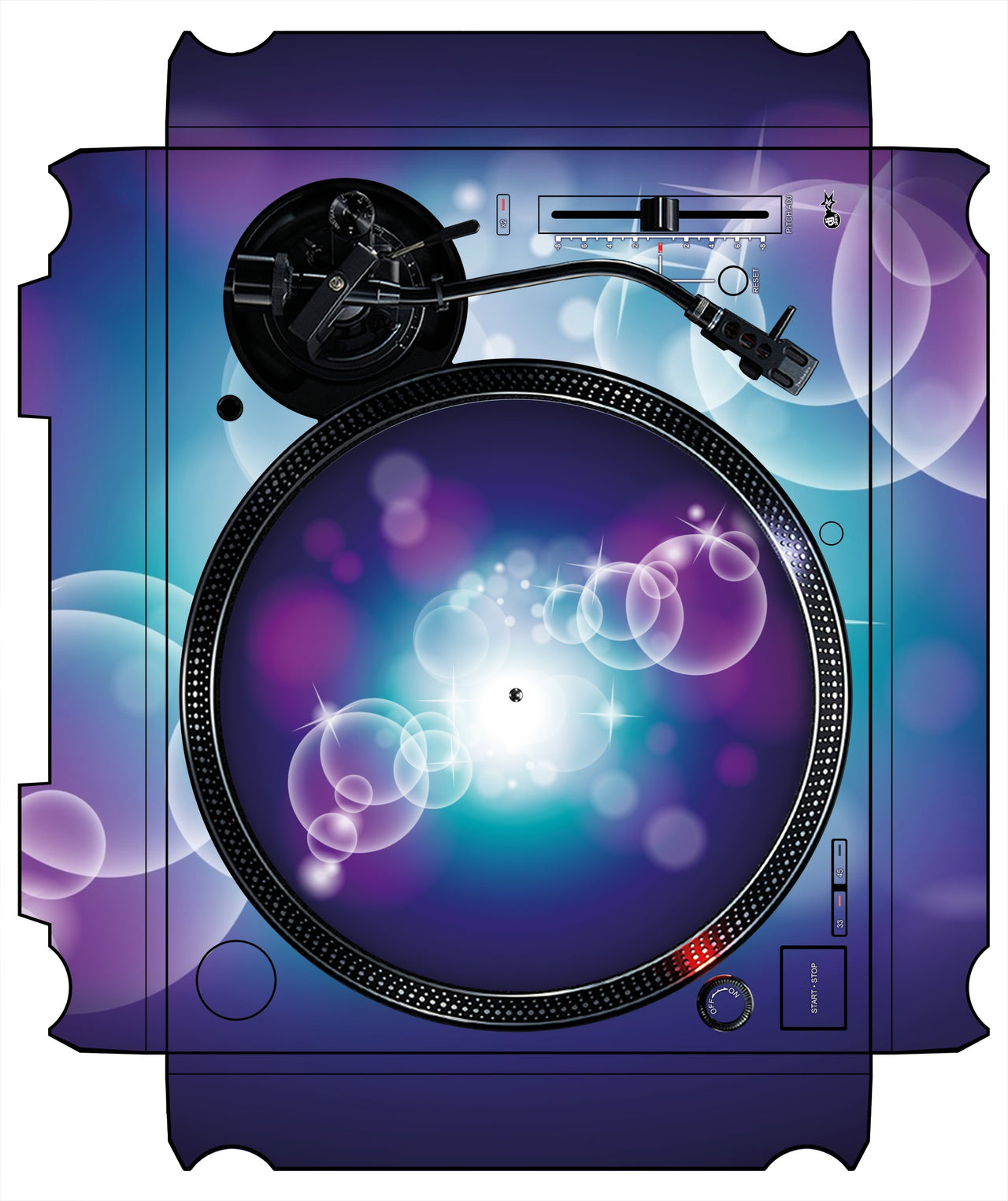 Technics 1200 / 1210 MK7 VERTICAL Skin Bubble Space