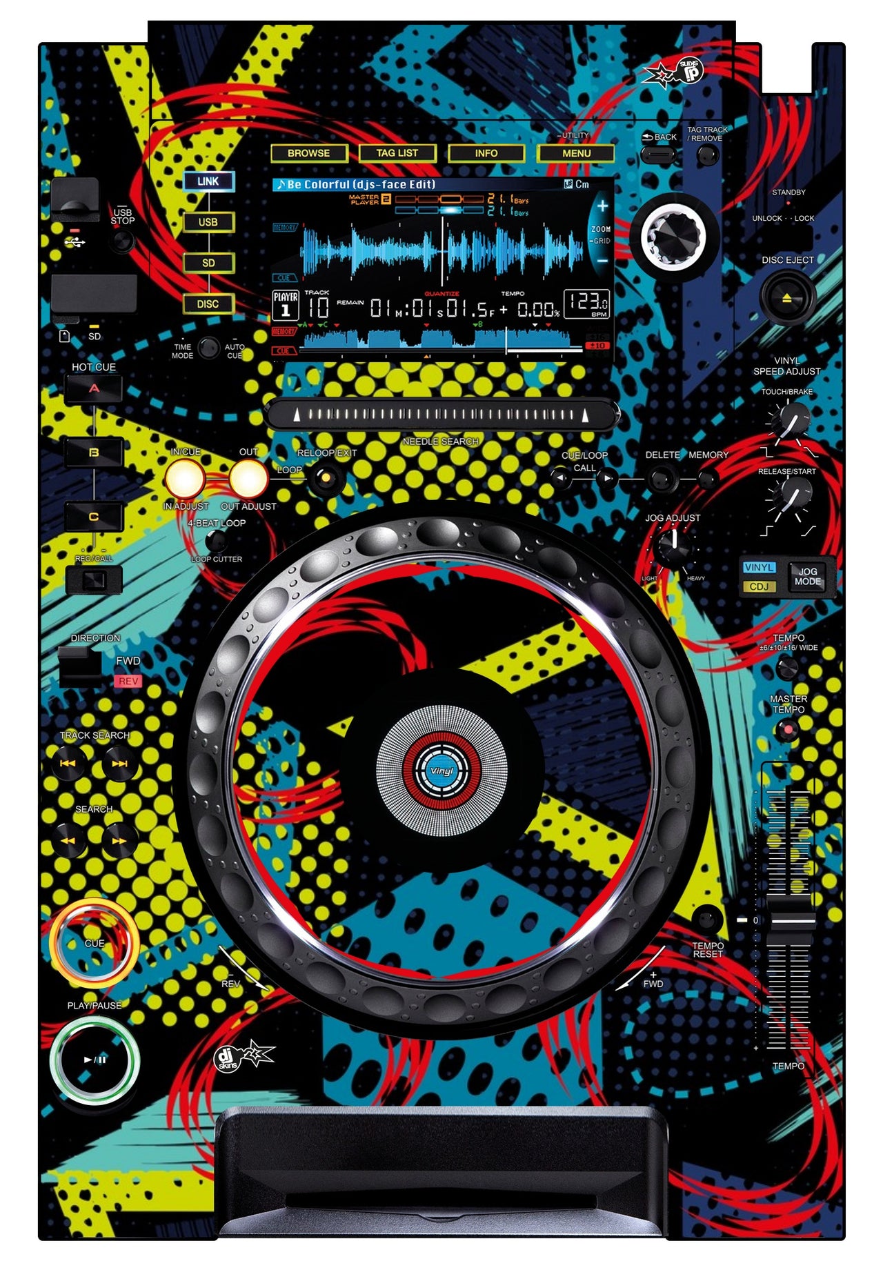 Pioneer DJ CDJ 2000 Skin Calipso