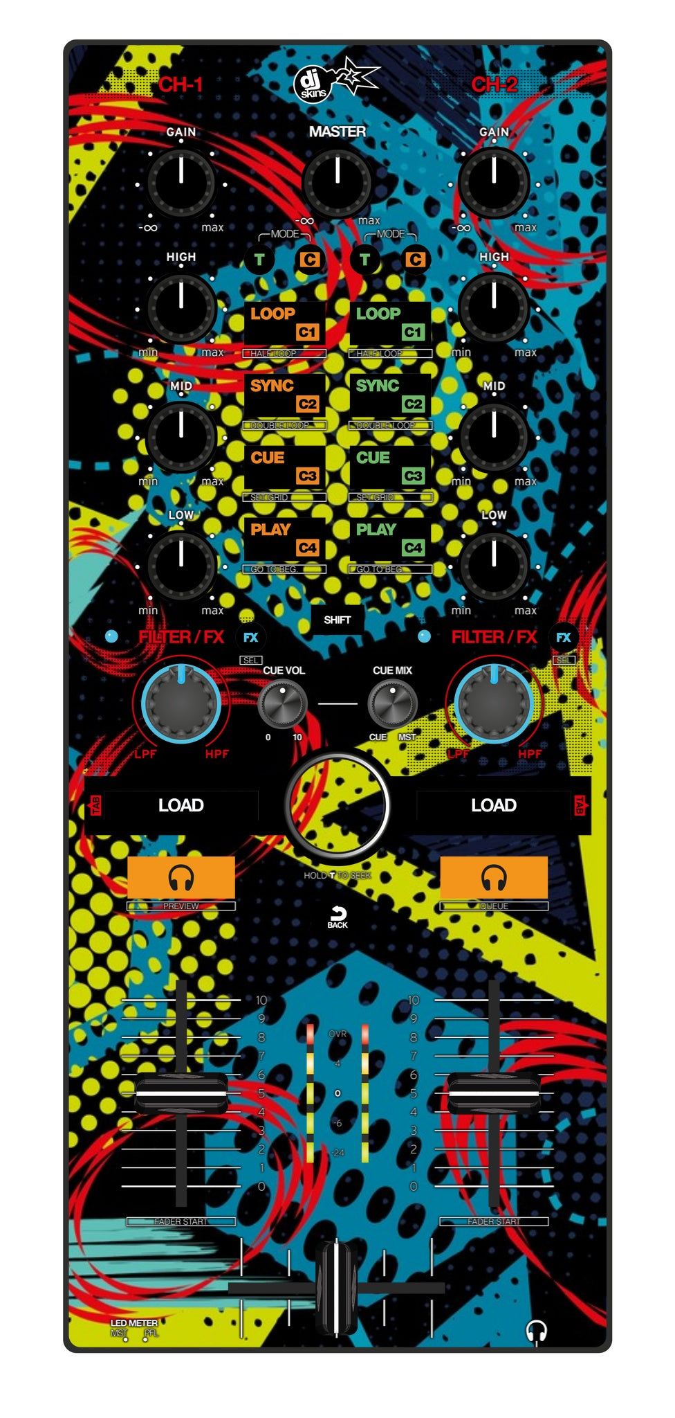 Reloop Mixtour Skin Calipso