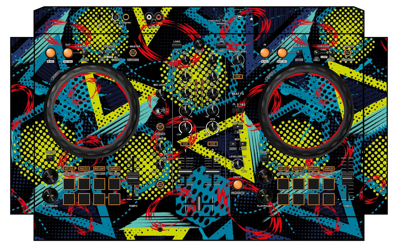 Pioneer DJ DDJ FLX 4 Skin Calipso