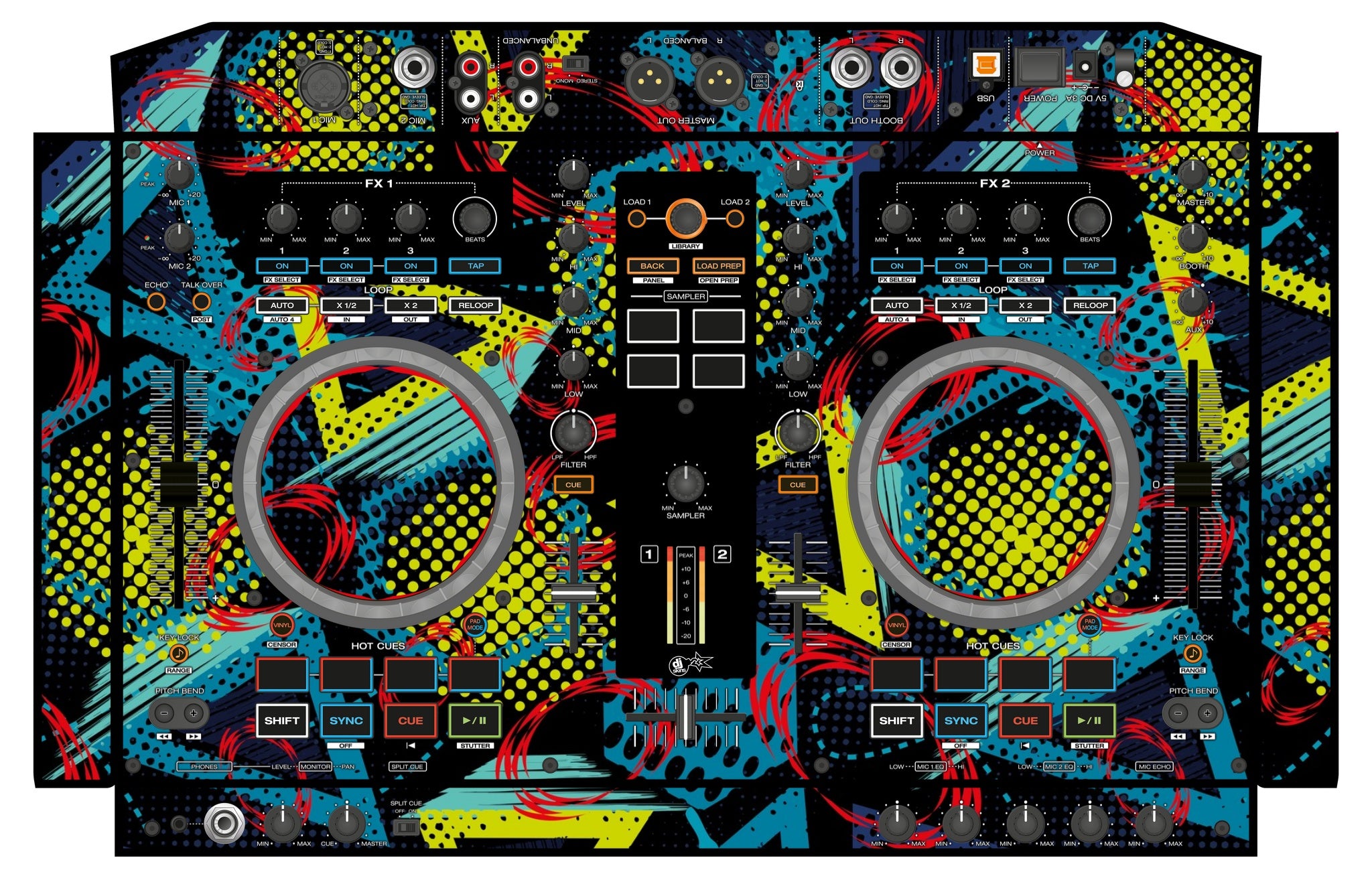 Denon DJ MC 4000 Skin Calipso