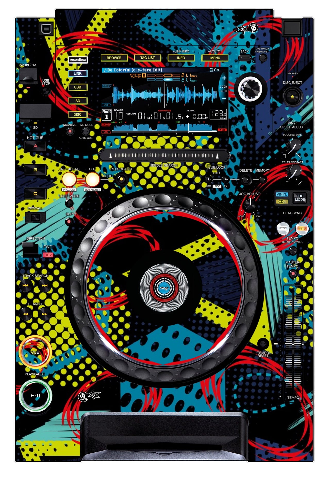 Pioneer DJ CDJ 2000 NEXUS Skin Calipso