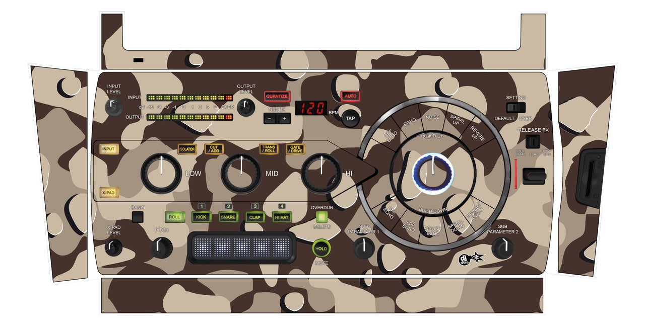 Pioneer DJ RMX 1000 Skin Camo Desert