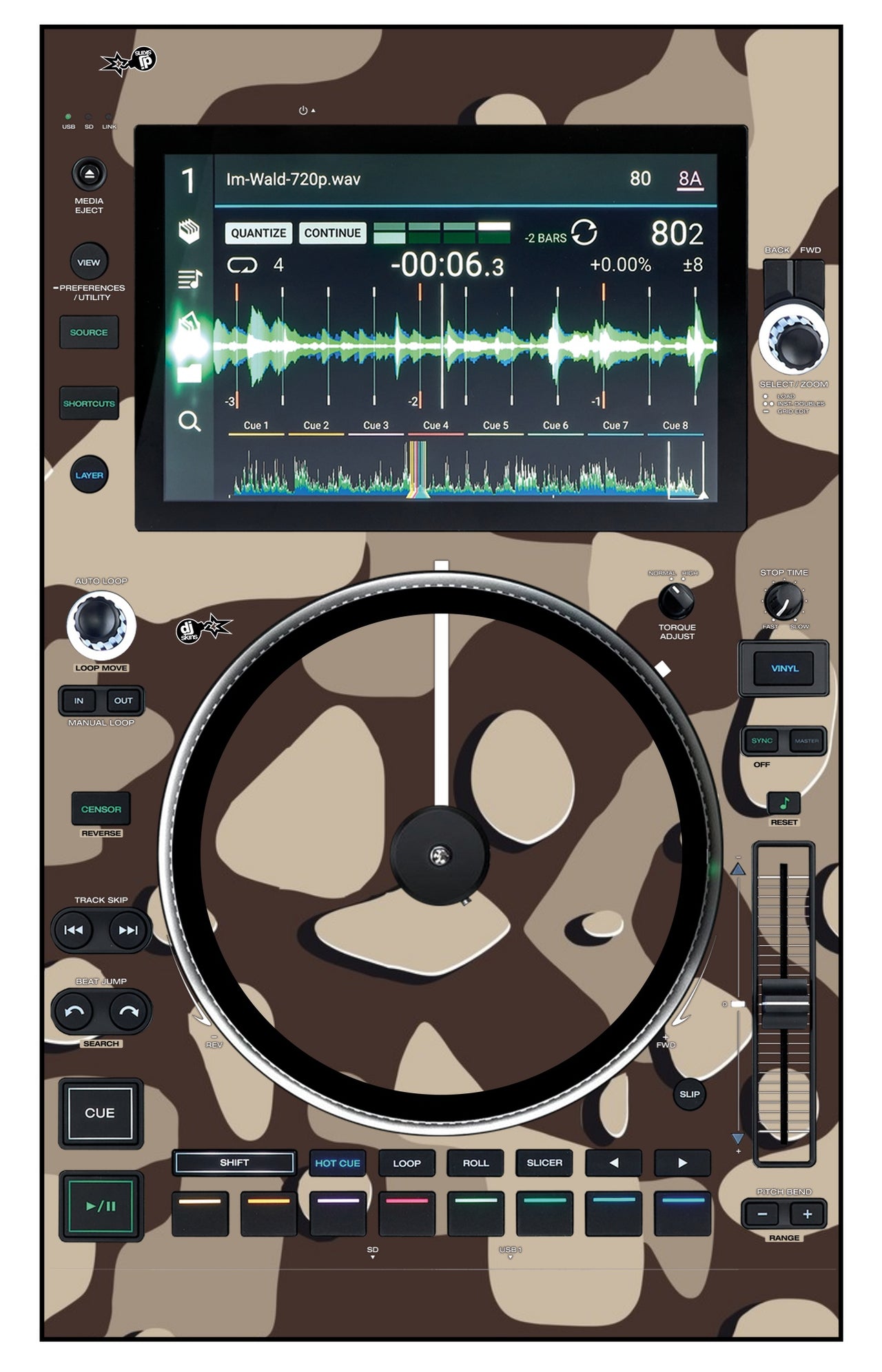 Denon DJ SC 6000 M Skin Camo Desert