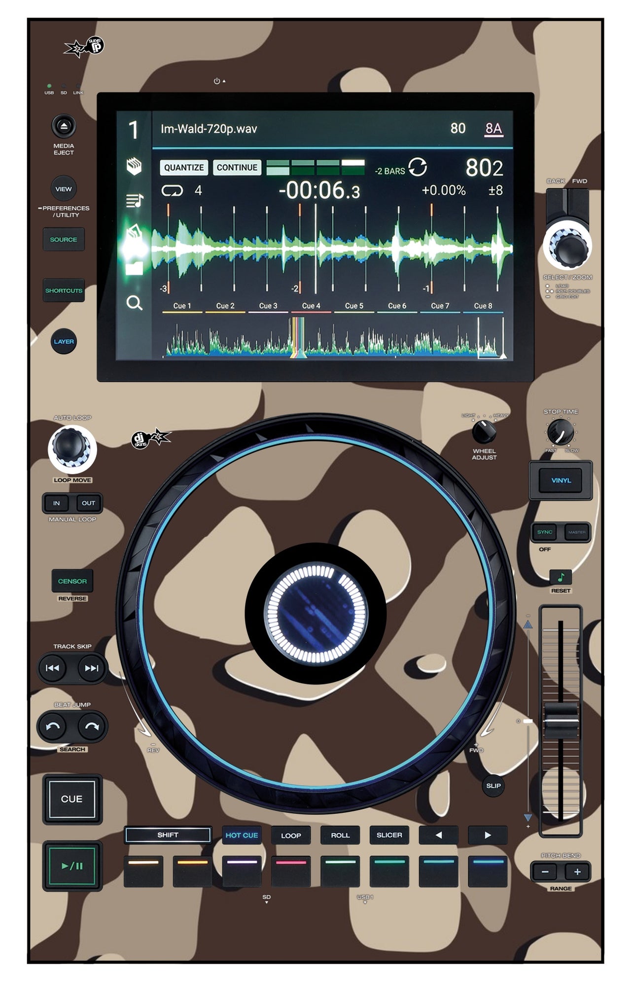 Denon DJ SC 6000 Skin Camo Desert