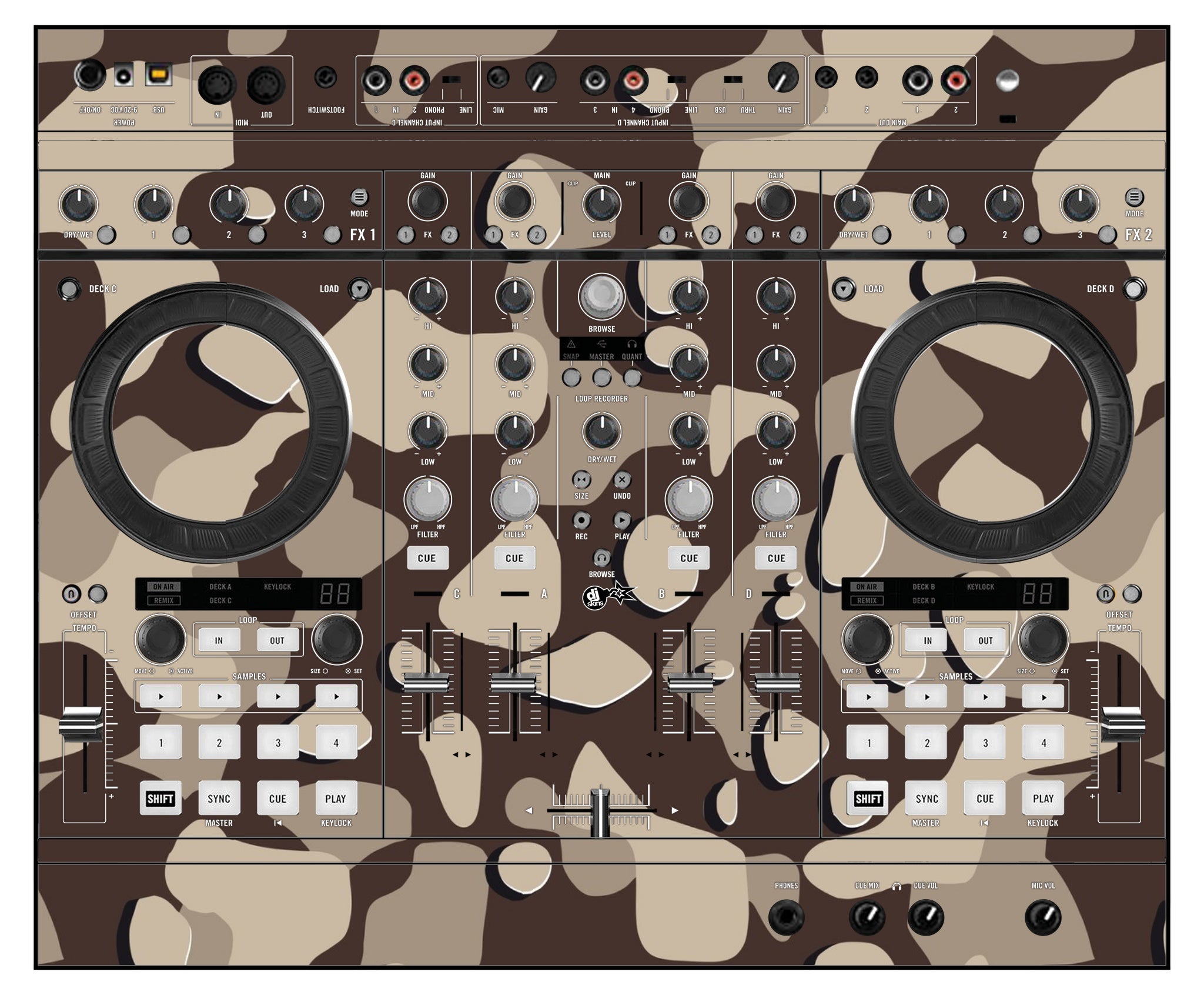 Native Instruments S4 MK1 Skin Camo Desert