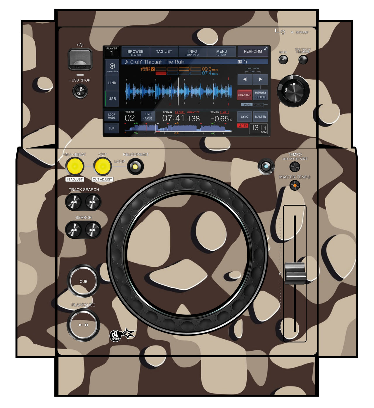 Pioneer DJ XDJ 700 Skin Camo Desert