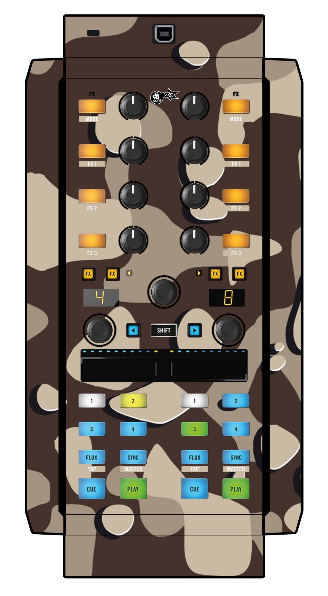 Native Instruments X1 MK2 Skin Camo Desert