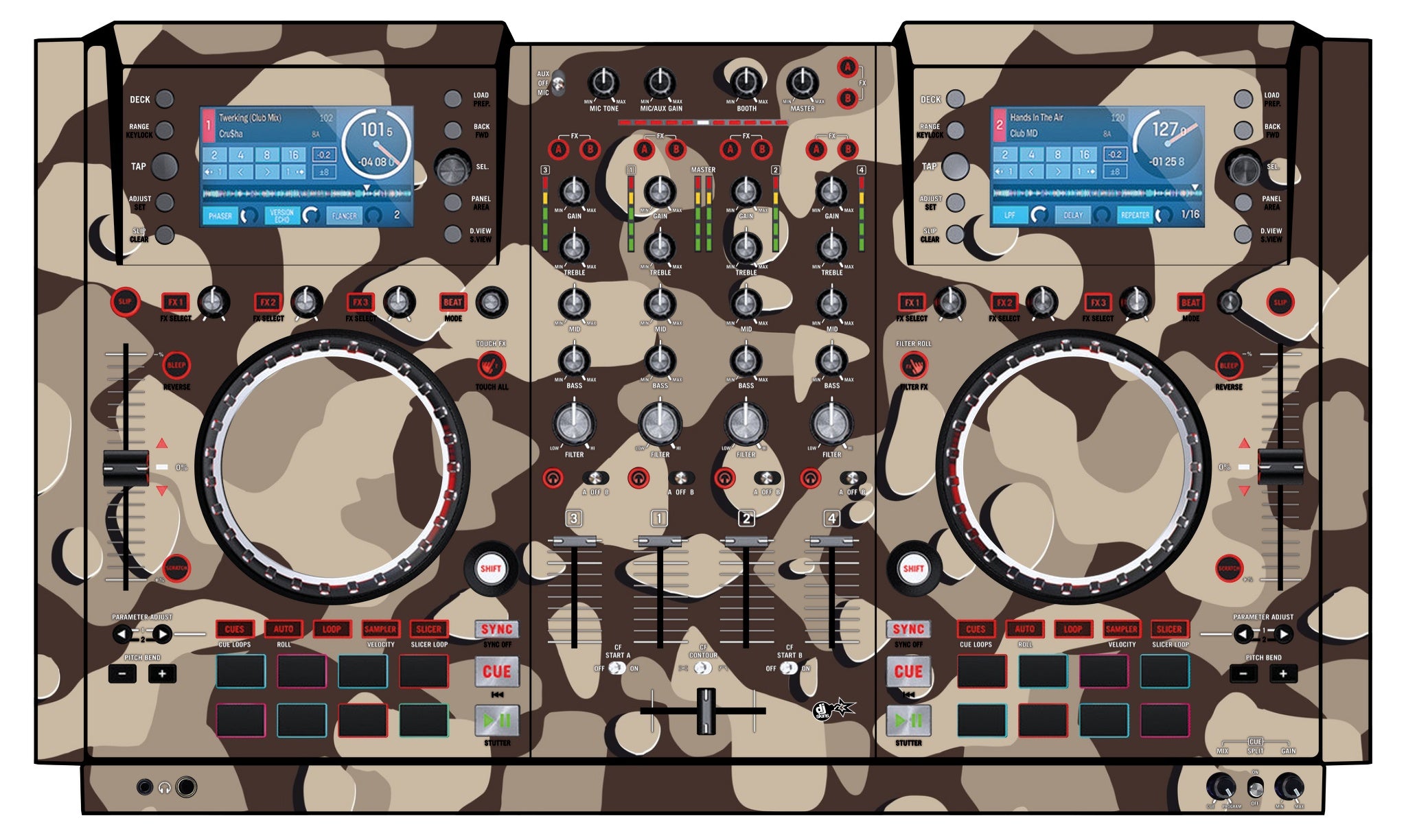 Numark NV Skin Camo Desert