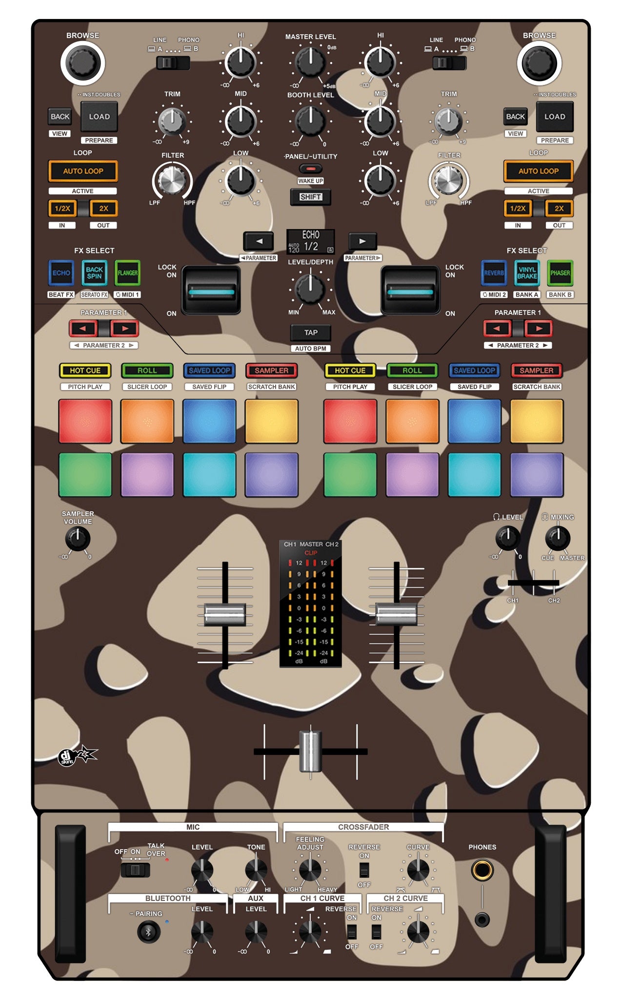 Pioneer DJ DJM S7 Skin Camo Desert
