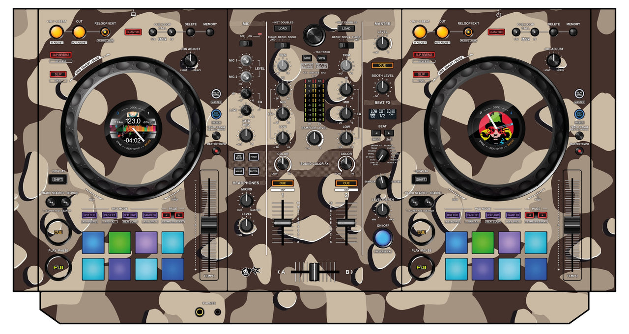 Pioneer DJ DDJ 800 Skin Camo Desert