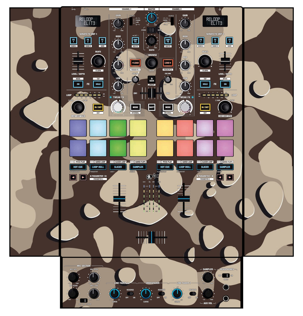 Reloop Elite Skin Camo Desert