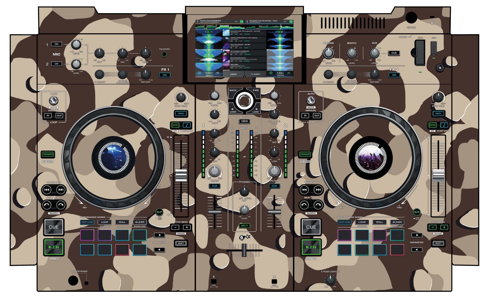 Denon DJ PRIME 2 Skin Camo Desert