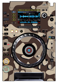 Pioneer DJ CDJ 2000 Skin Camo Desert