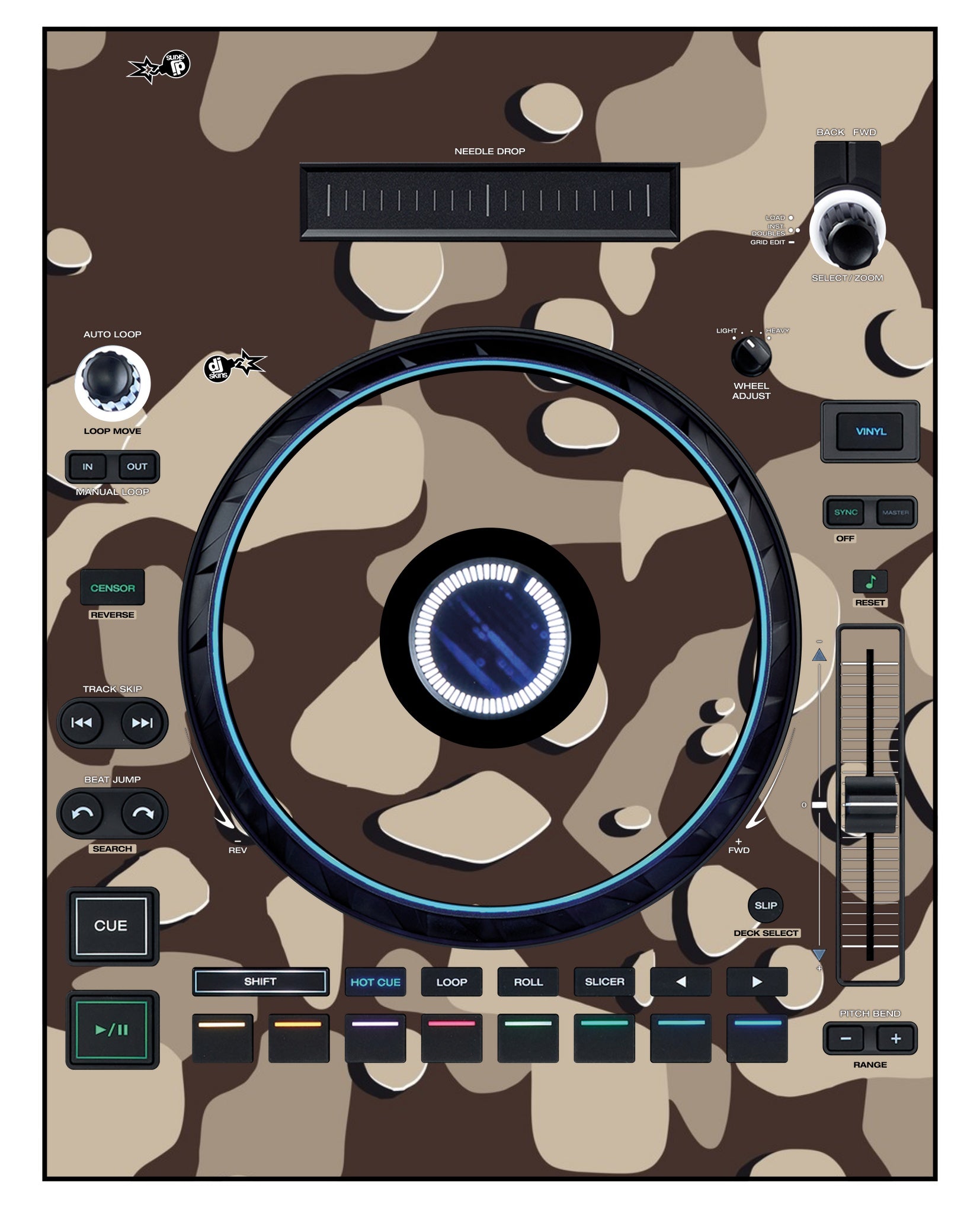 Denon DJ LC 6000 Skin Camo Desert