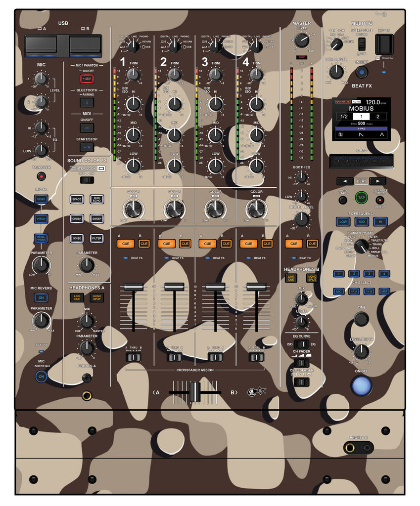 Pioneer DJ DJM A9 Skin Camo Desert