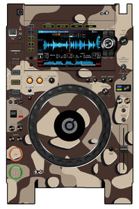 Pioneer DJ CDJ 2000 NEXUS 2 Skin Camo Desert