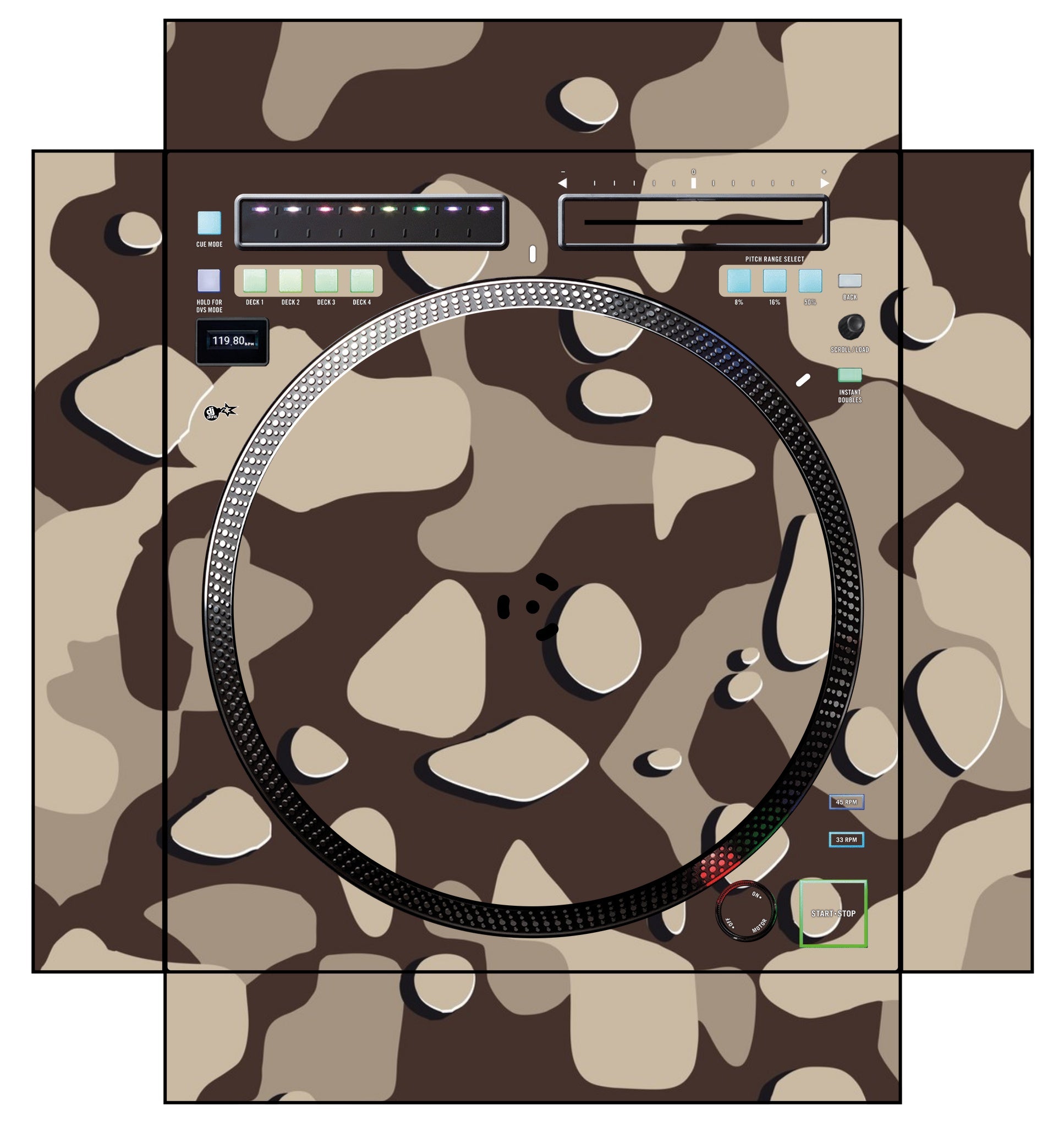 Rane TWELVE MK2 Skin Camo Desert