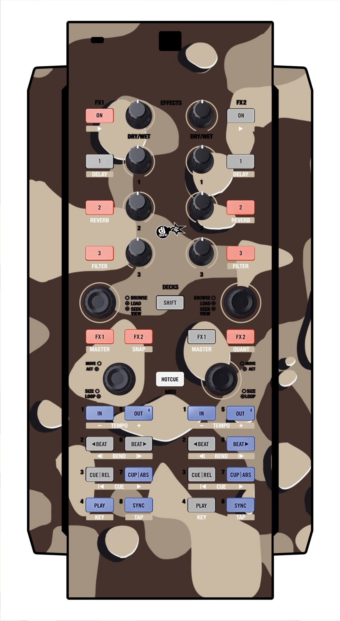 Native Instruments X1 Skin Camo Desert