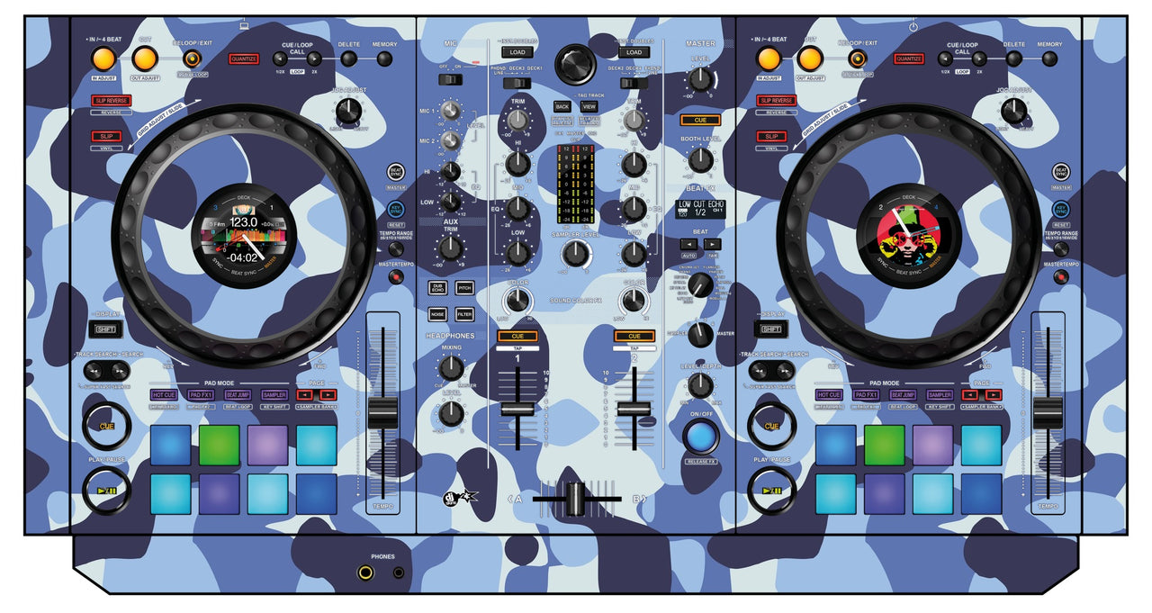 Pioneer DJ DDJ 800 Skin Camo Navy