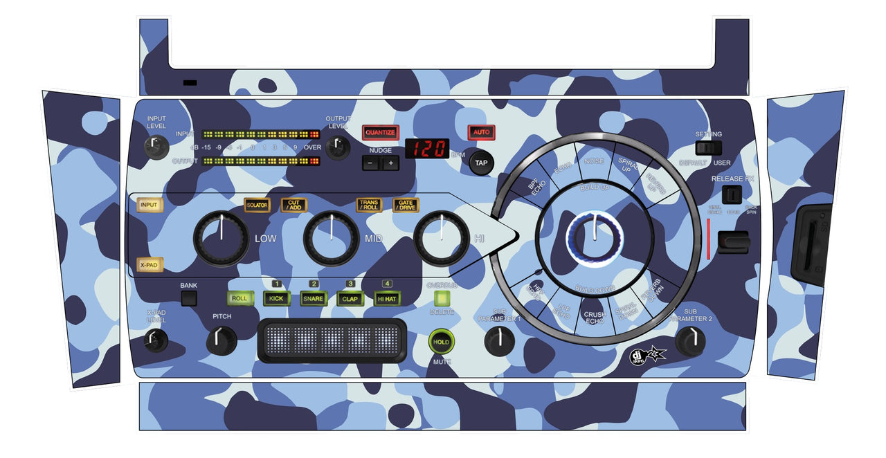 Pioneer DJ RMX 1000 Skin Camo Navy