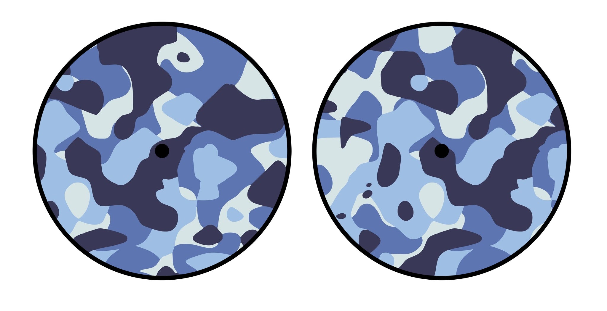 Universal Vinyl Labelsticker (12.5 cm - LARGE) Skin Camo Navy