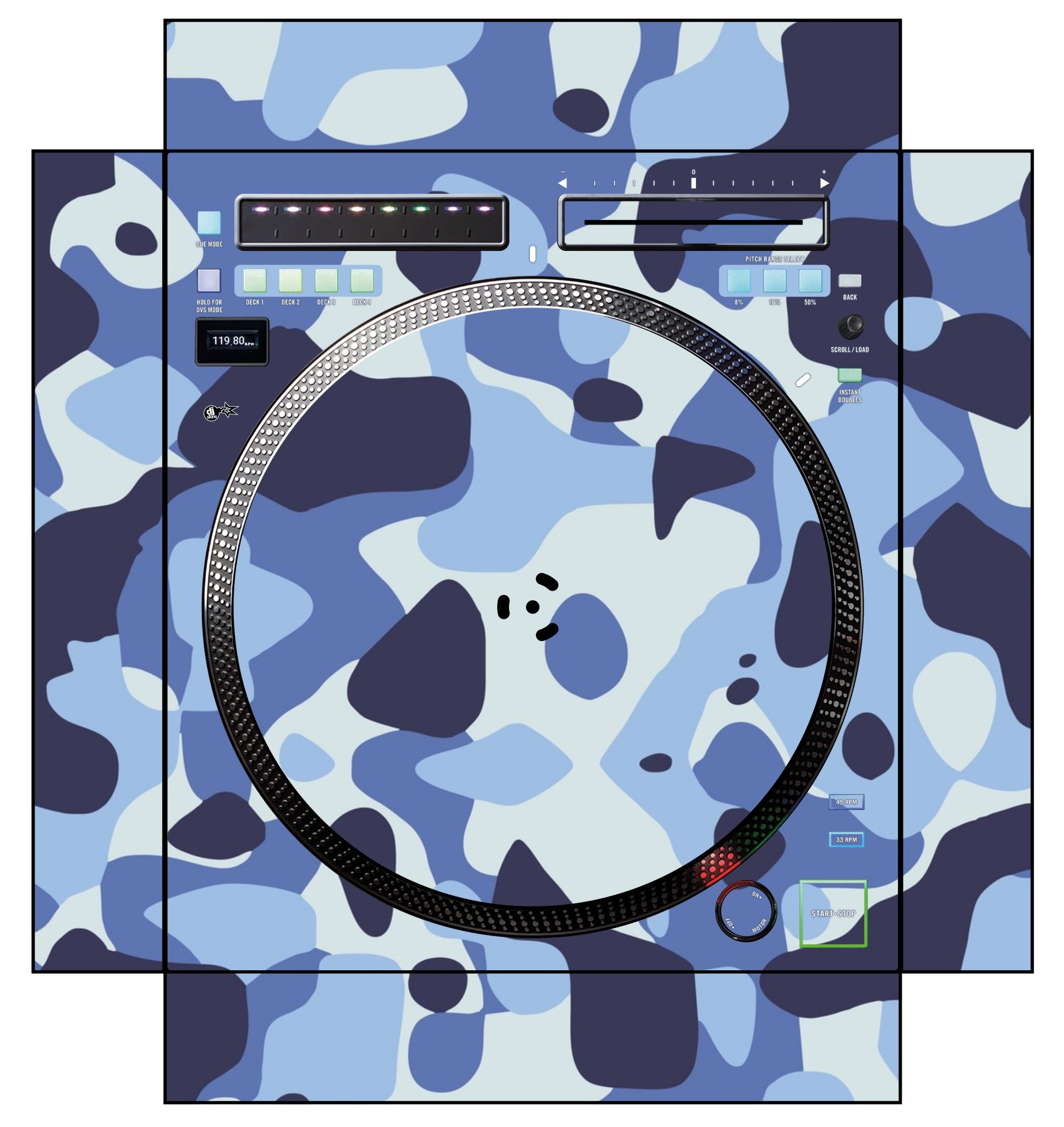 Rane TWELVE MK2 Skin Camo Navy