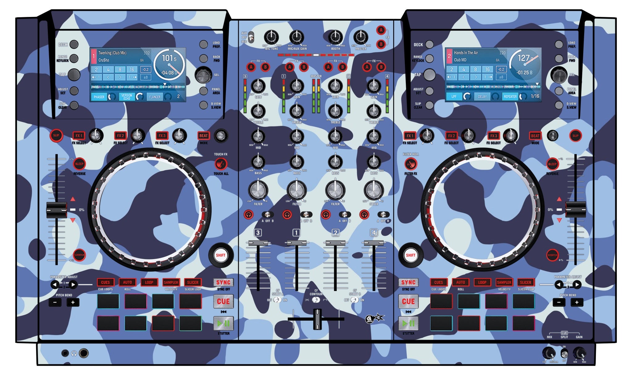 Numark NV Skin Camo Navy