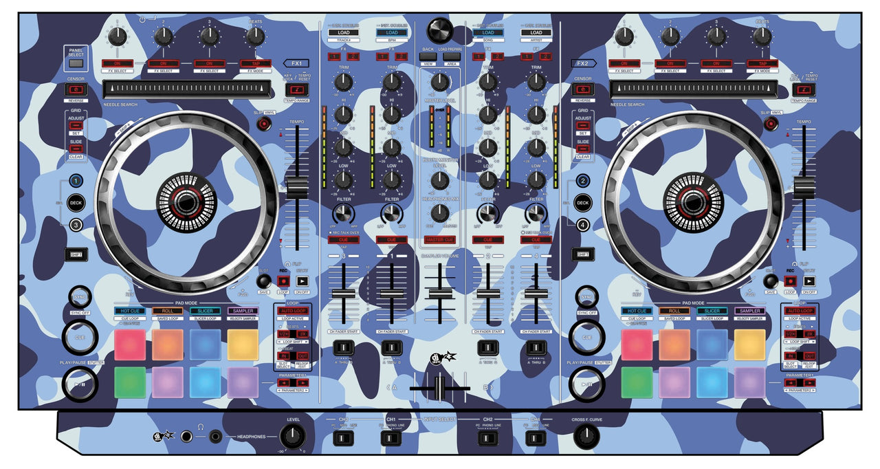 Pioneer DJ DDJ SX 2 Skin Camo Navy