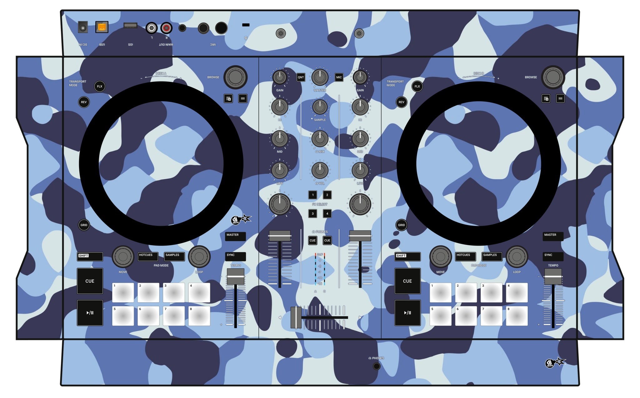 Native Instruments S2 MK3 Skin Camo Navy