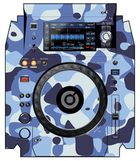 Pioneer DJ XDJ 1000 MK2 Skin Camo Navy