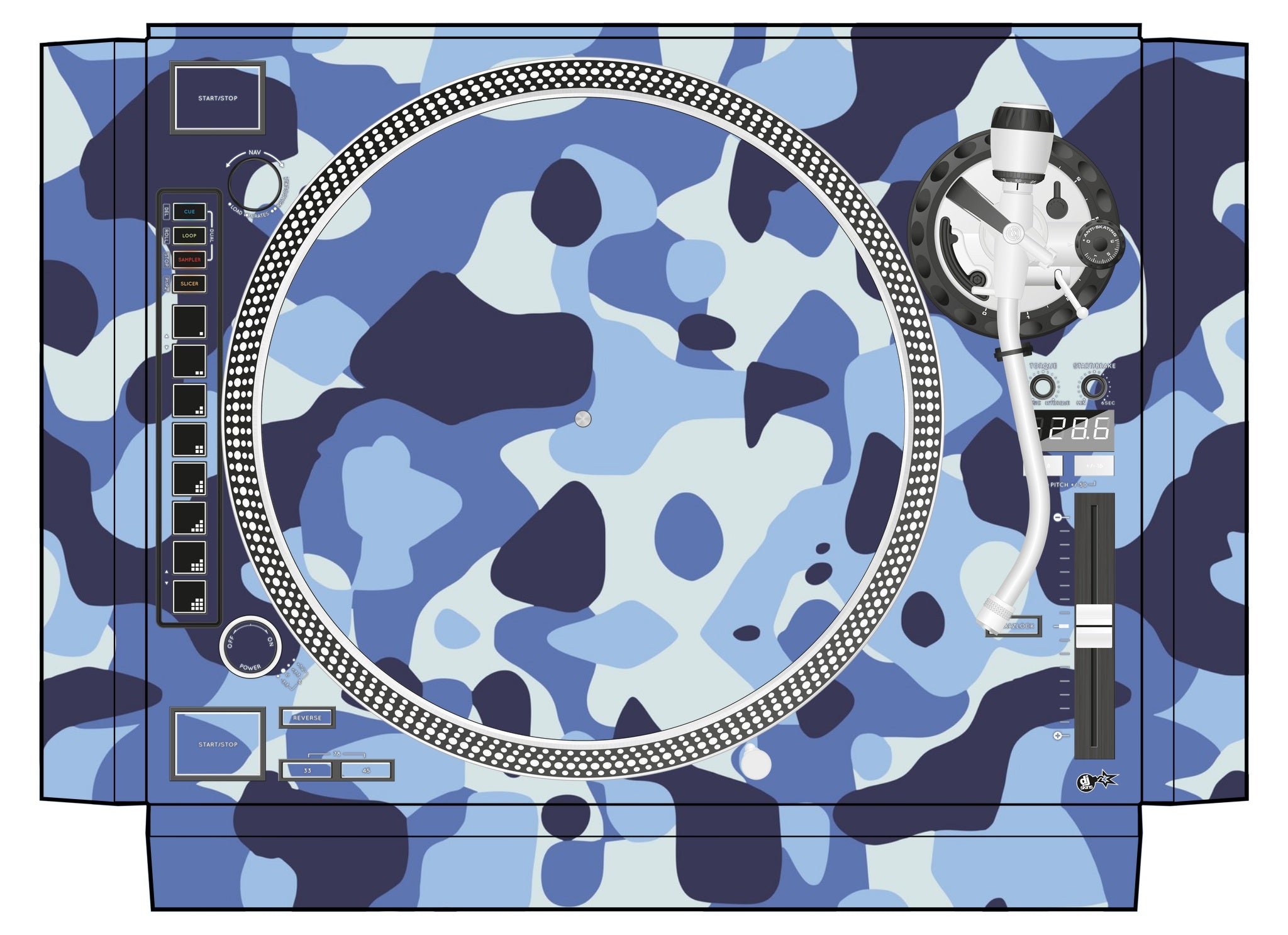 Reloop RP 8000 Skin Camo Navy