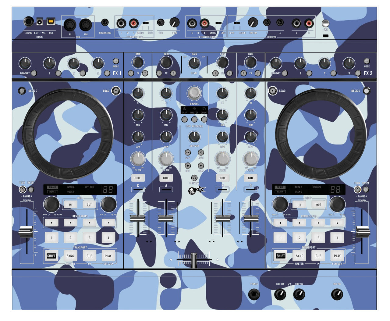 Native Instruments S4 MK2 Skin Camo Navy